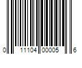 Barcode Image for UPC code 011104000056