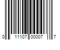 Barcode Image for UPC code 011107000077