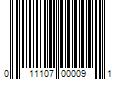 Barcode Image for UPC code 011107000091