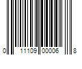 Barcode Image for UPC code 011109000068