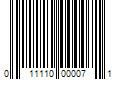 Barcode Image for UPC code 011110000071. Product Name: 