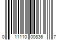 Barcode Image for UPC code 011110008367