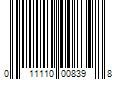 Barcode Image for UPC code 011110008398