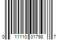 Barcode Image for UPC code 011110017987