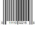 Barcode Image for UPC code 011110022158