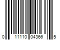 Barcode Image for UPC code 011110043665