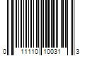 Barcode Image for UPC code 011110100313