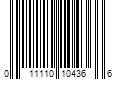 Barcode Image for UPC code 011110104366