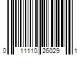 Barcode Image for UPC code 011110260291