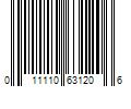 Barcode Image for UPC code 011110631206