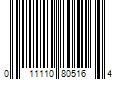 Barcode Image for UPC code 011110805164