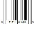 Barcode Image for UPC code 011110836403