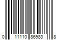 Barcode Image for UPC code 011110869838