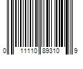 Barcode Image for UPC code 011110893109