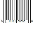 Barcode Image for UPC code 011111000056