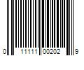 Barcode Image for UPC code 011111002029. Product Name: 