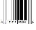 Barcode Image for UPC code 011111010406