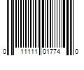 Barcode Image for UPC code 011111017740