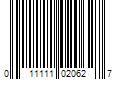 Barcode Image for UPC code 011111020627