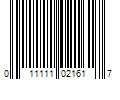 Barcode Image for UPC code 011111021617