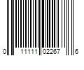 Barcode Image for UPC code 011111022676