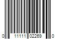 Barcode Image for UPC code 011111022690