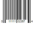 Barcode Image for UPC code 011111023574