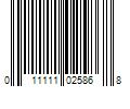 Barcode Image for UPC code 011111025868