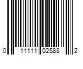 Barcode Image for UPC code 011111025882