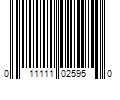 Barcode Image for UPC code 011111025950