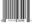 Barcode Image for UPC code 011111030961