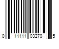 Barcode Image for UPC code 011111032705