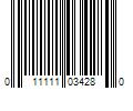 Barcode Image for UPC code 011111034280