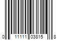 Barcode Image for UPC code 011111038158