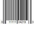 Barcode Image for UPC code 011111042193