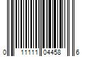 Barcode Image for UPC code 011111044586