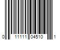 Barcode Image for UPC code 011111045101