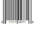 Barcode Image for UPC code 011111047716