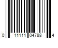 Barcode Image for UPC code 011111047884