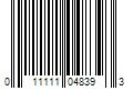 Barcode Image for UPC code 011111048393