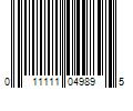 Barcode Image for UPC code 011111049895