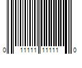 Barcode Image for UPC code 011111111110