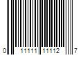 Barcode Image for UPC code 011111111127