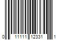 Barcode Image for UPC code 011111123311