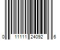 Barcode Image for UPC code 011111240926