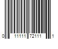 Barcode Image for UPC code 011111721111