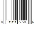 Barcode Image for UPC code 011111777736