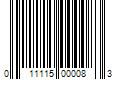 Barcode Image for UPC code 011115000083