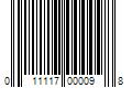 Barcode Image for UPC code 011117000098