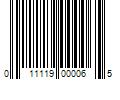 Barcode Image for UPC code 011119000065